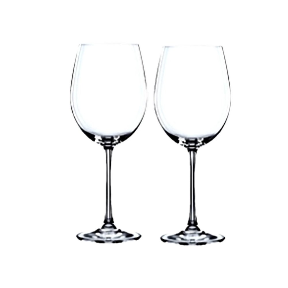 2 Nachtmann Vivendi Bordeaux Crystal Glasses Red Wine Goblets Retired 9 7/8"h